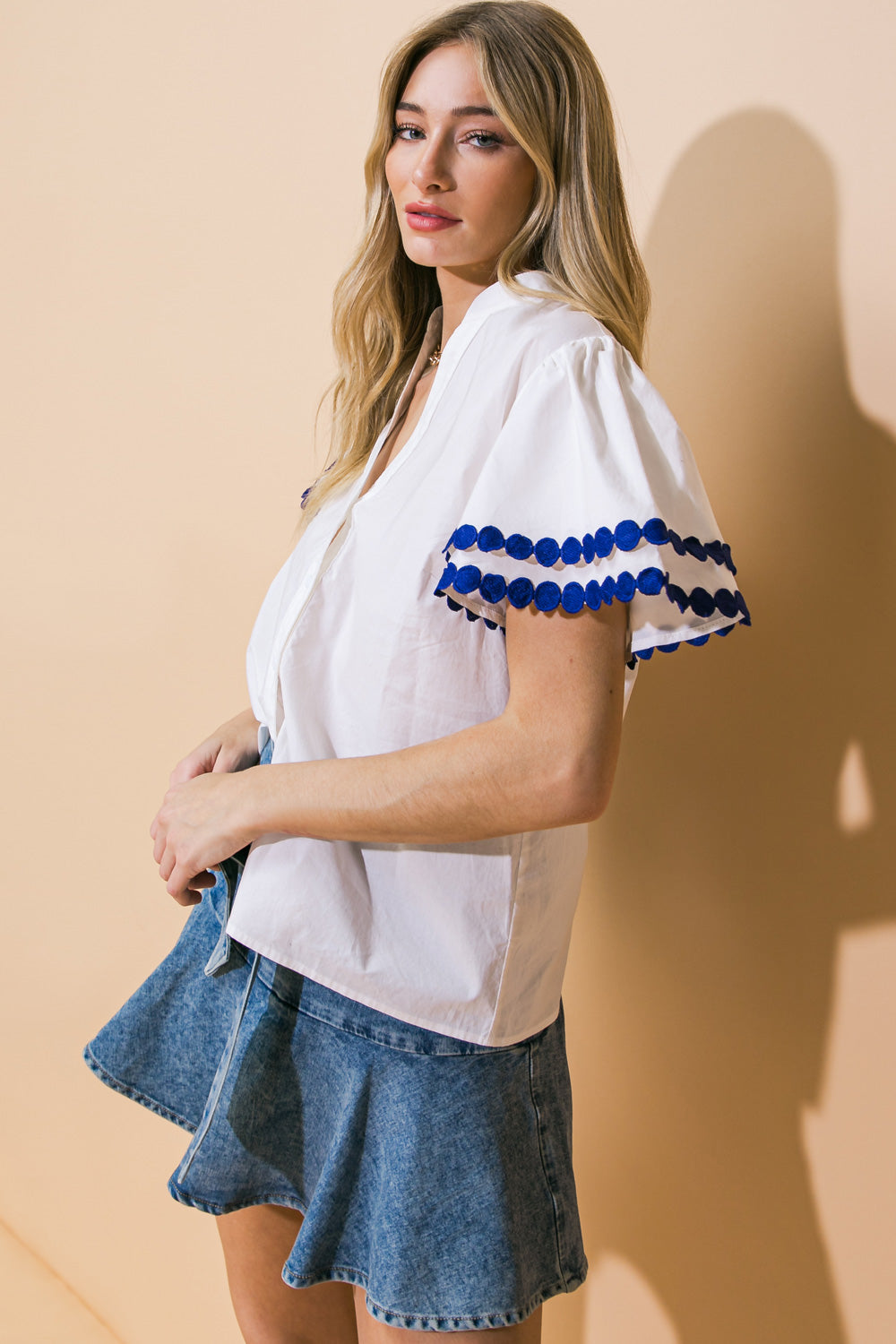 LEARN AS YOU GO WOVEN TOP Flying Tomato